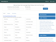 Tablet Screenshot of mencarikerja.net